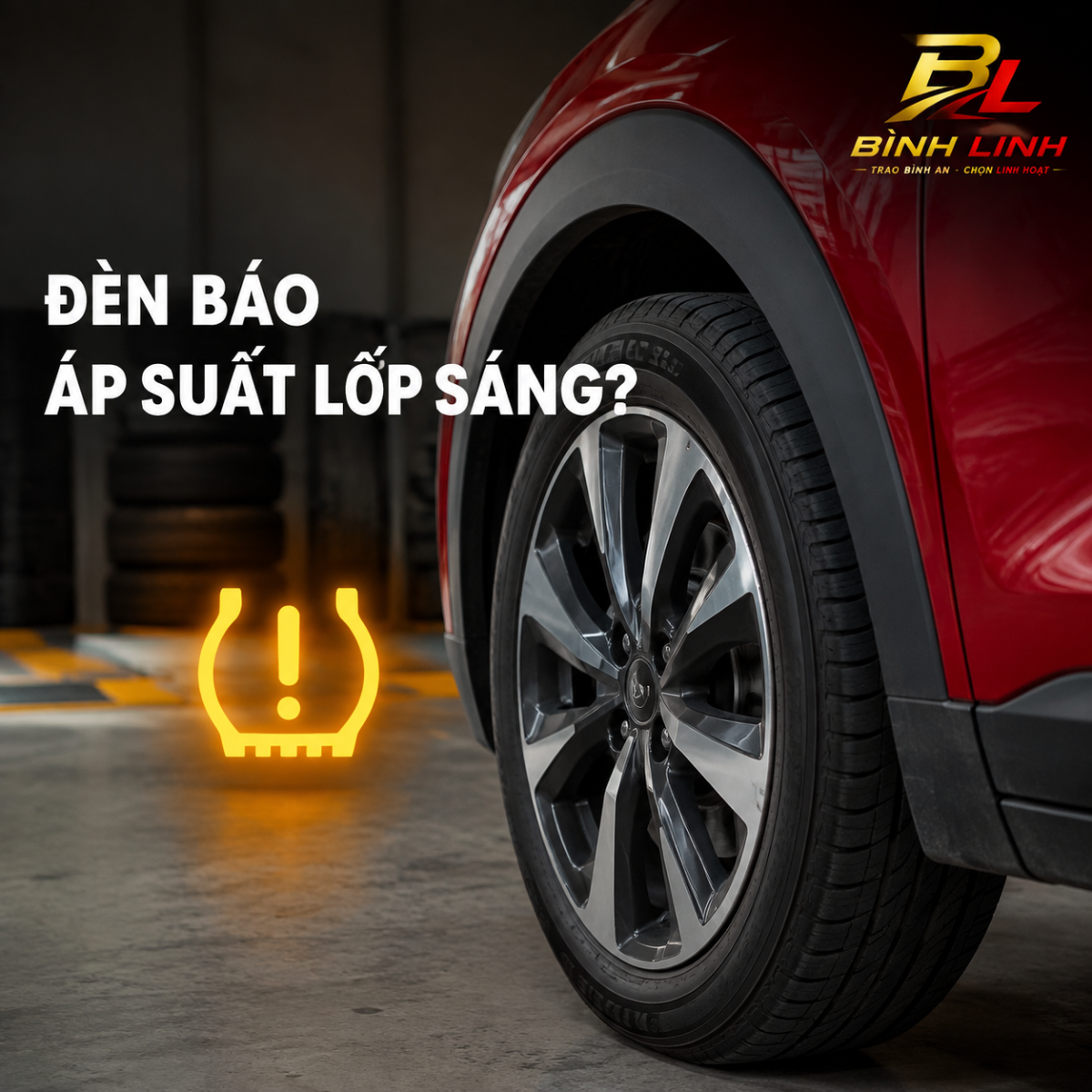 Đèn cảnh báo áp suất lốp VinFast sáng — phải làm gì?