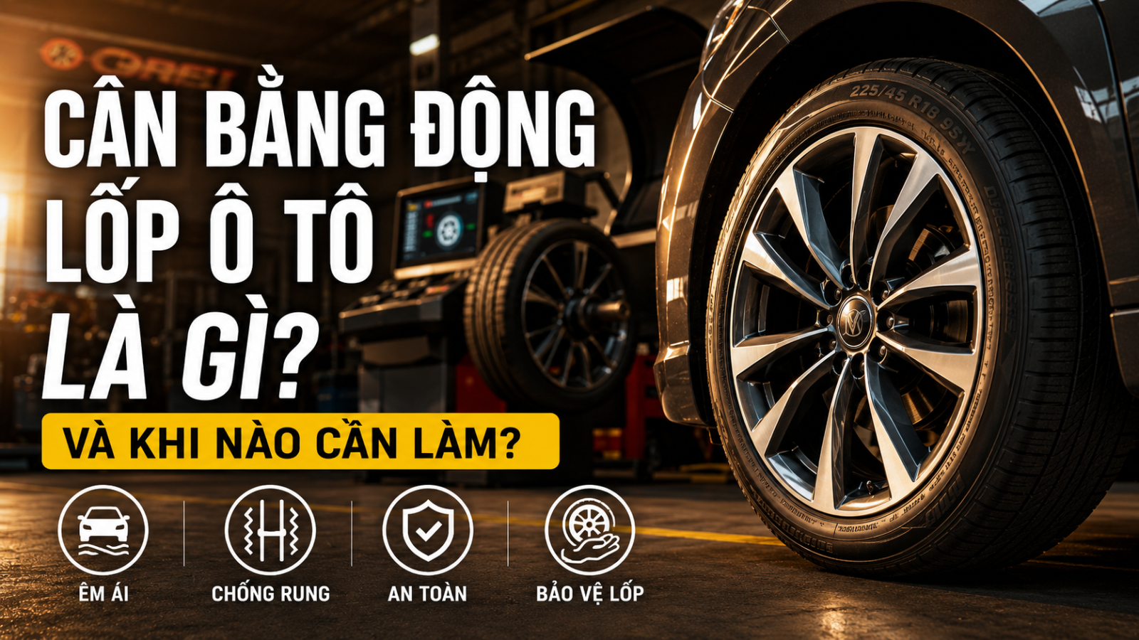 CÂN BẰNG ĐỘNG LỐP Ô TÔ LÀ GÌ VÀ KHI NÀO CẦN LÀM?