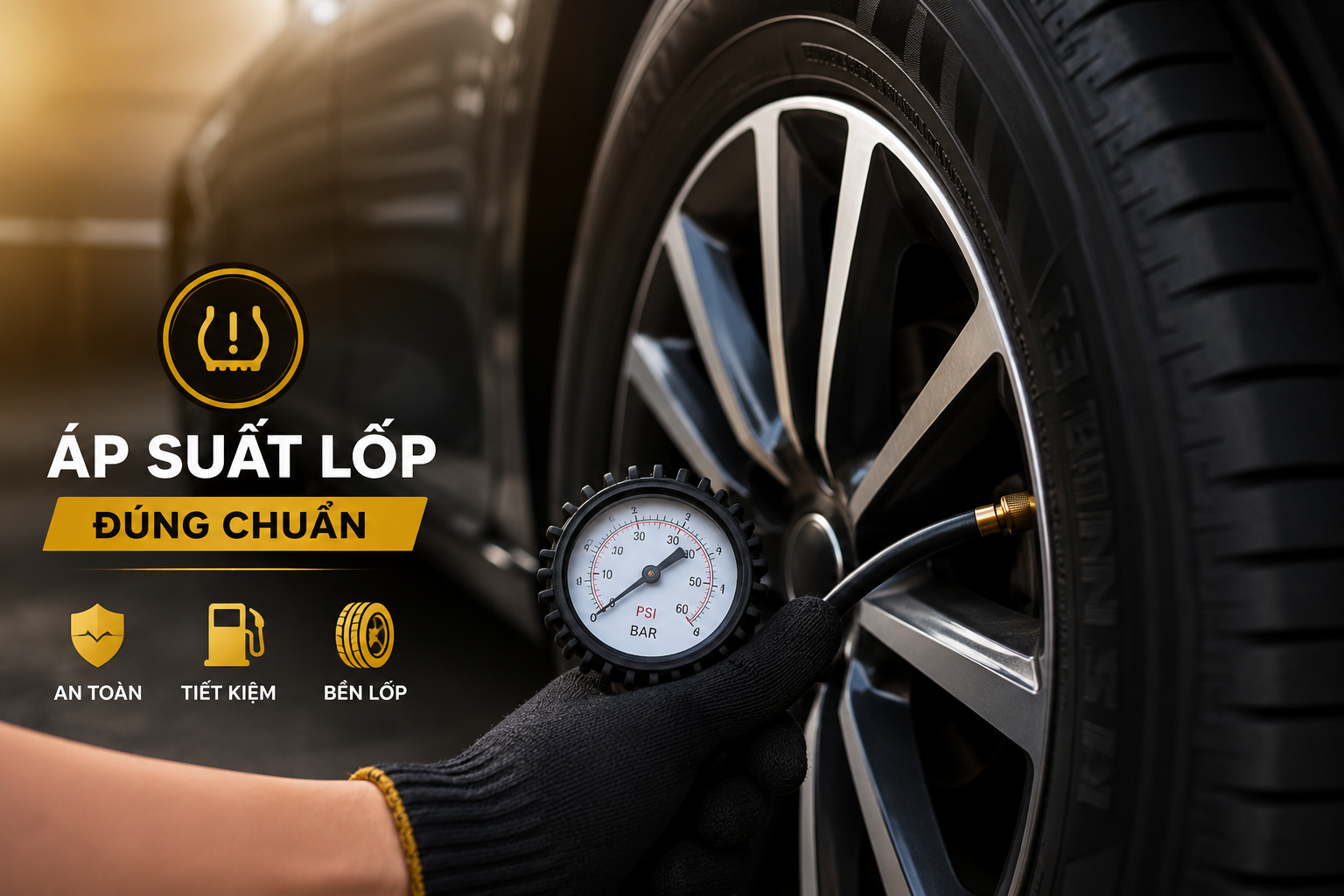 Áp Suất Lốp Ô Tô Bao Nhiêu Là Chuẩn Cho Xe Gia Đình?
