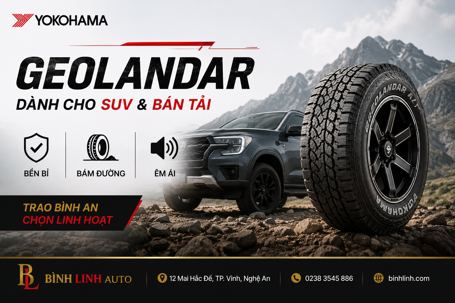 Geolandar là dòng lốp dành cho xe nào?