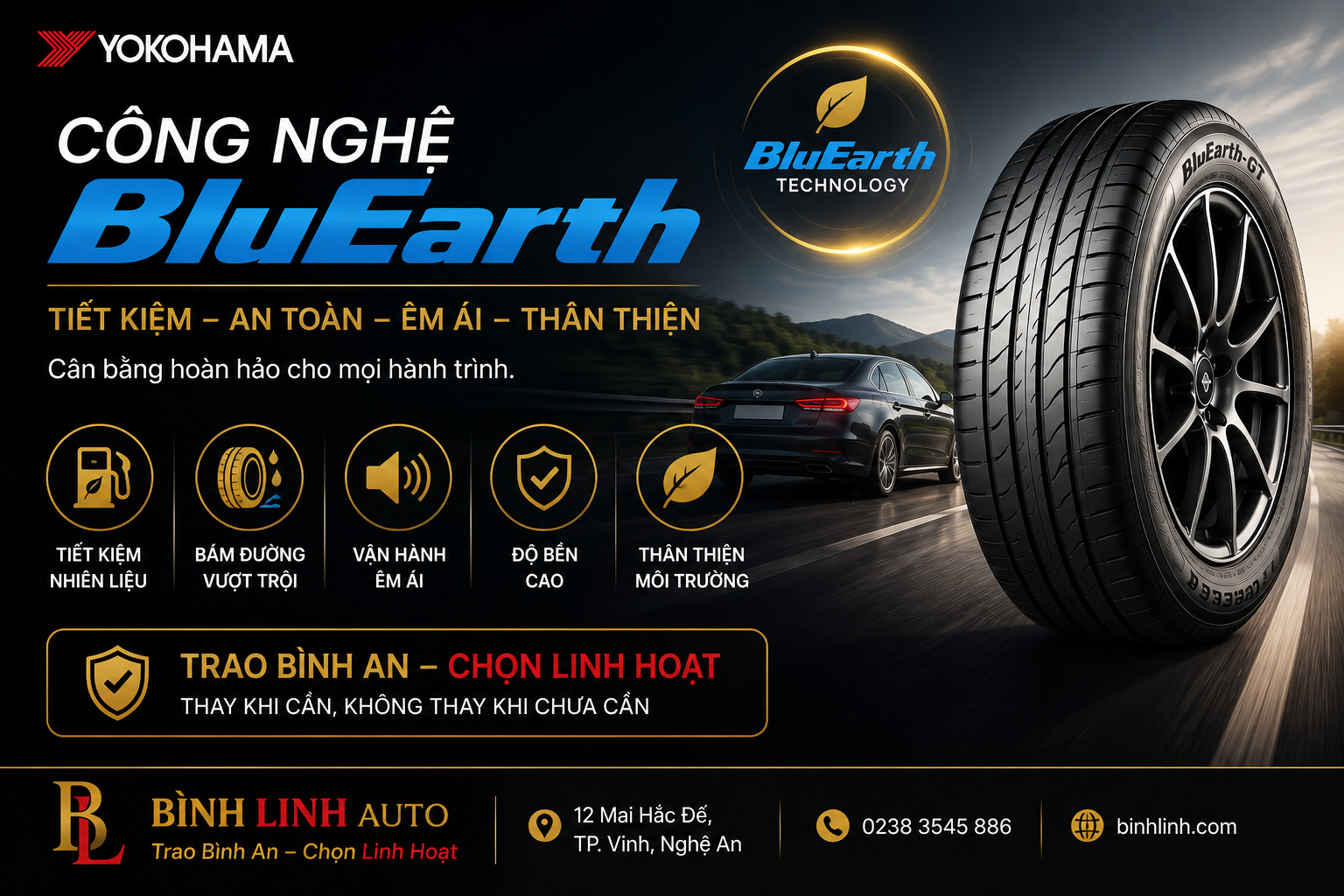 Công nghệ BluEarth của Yokohama là gì?